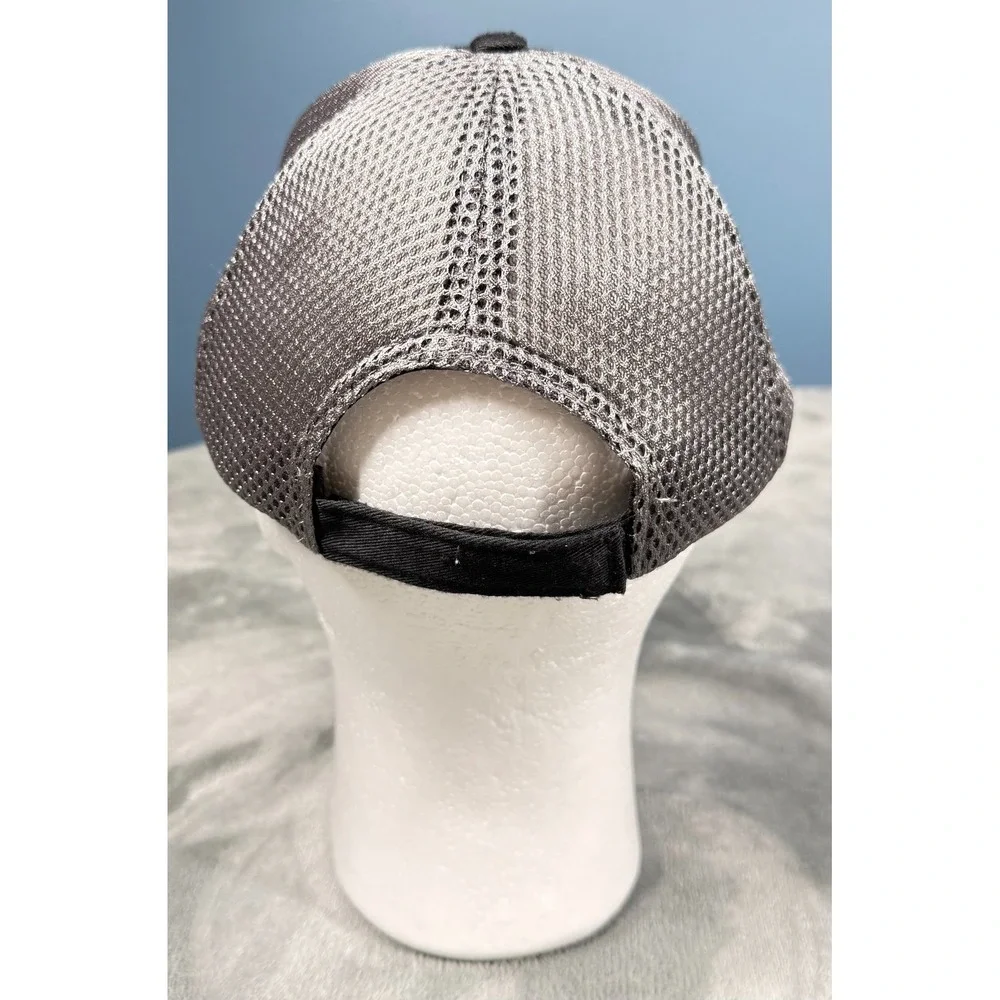 OReilly Auto Parts Trucker Hat Mens Adjustable Black Gray Mesh Snapback